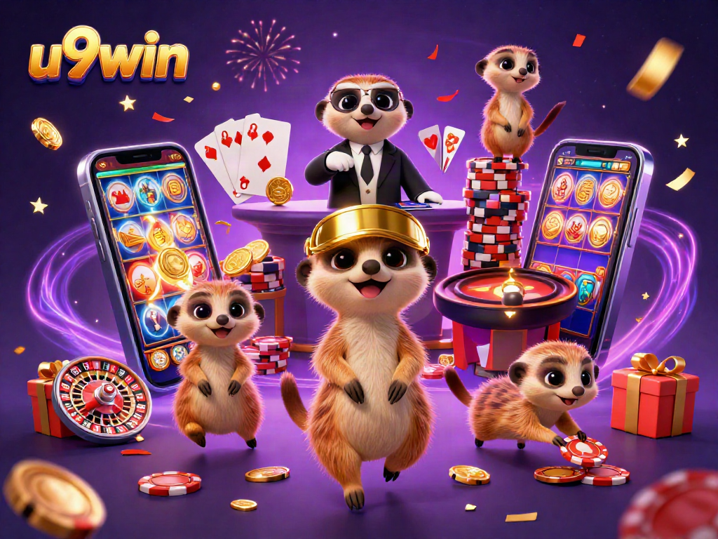 Join the fun at u9win with meerkats running an exciting casino operation!