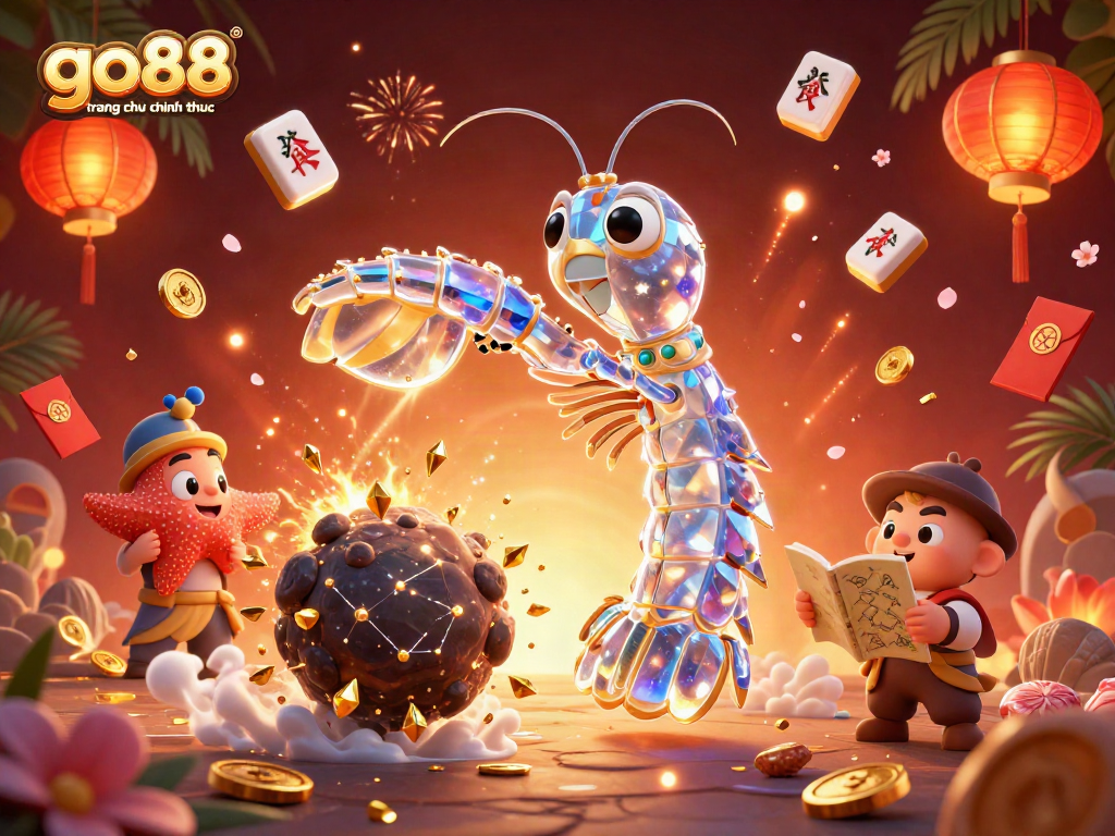 Play exciting games at go88 trang chu chinh thuc, where treasures burst from asteroids filled with gems and coins!